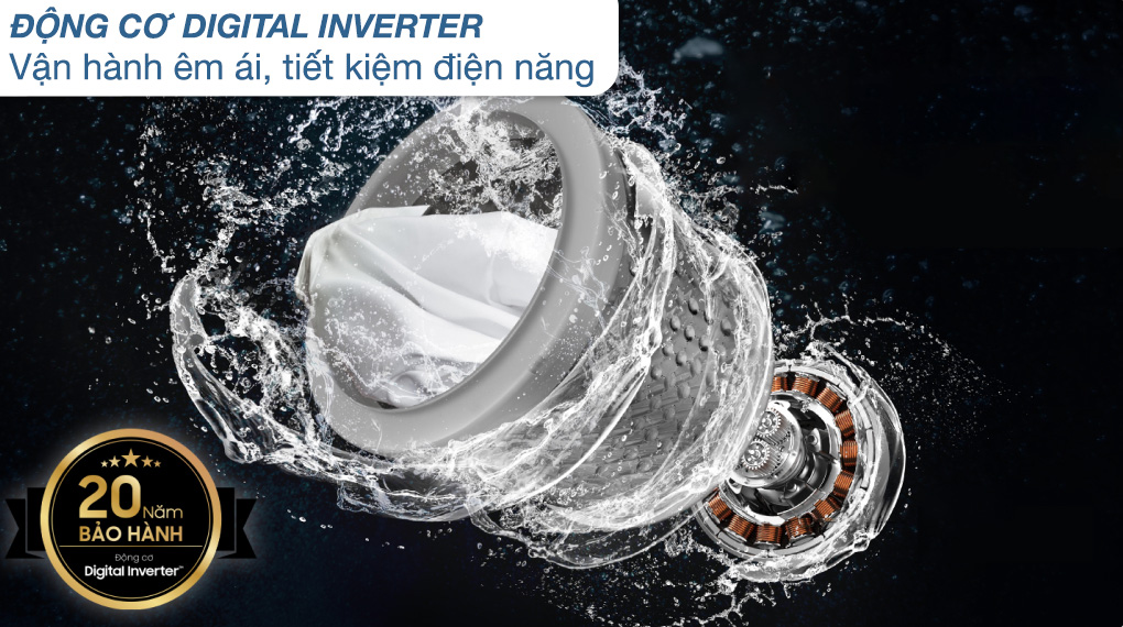 Máy giặt Samsung Inverter 9.5 kg WA95CG4545BDSV - Công nghệ inverter
