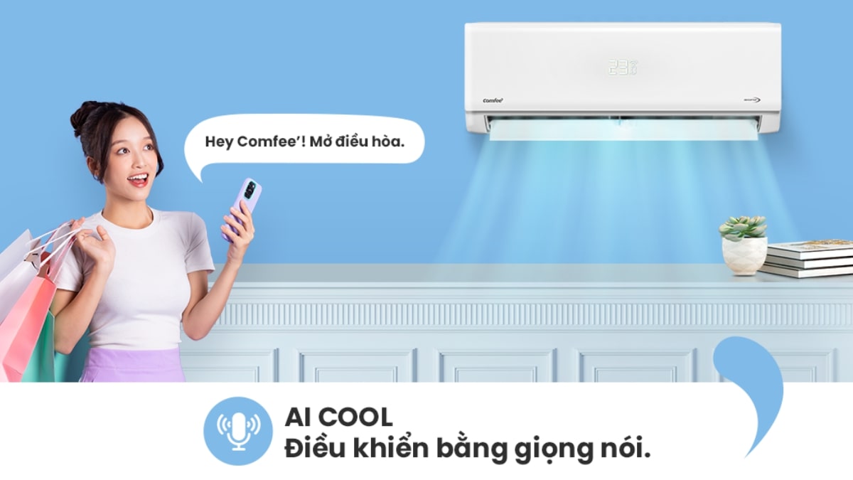 Công nghệ AI COOL hỗ trợ điều khiển máy lạnh bằng giọng nói