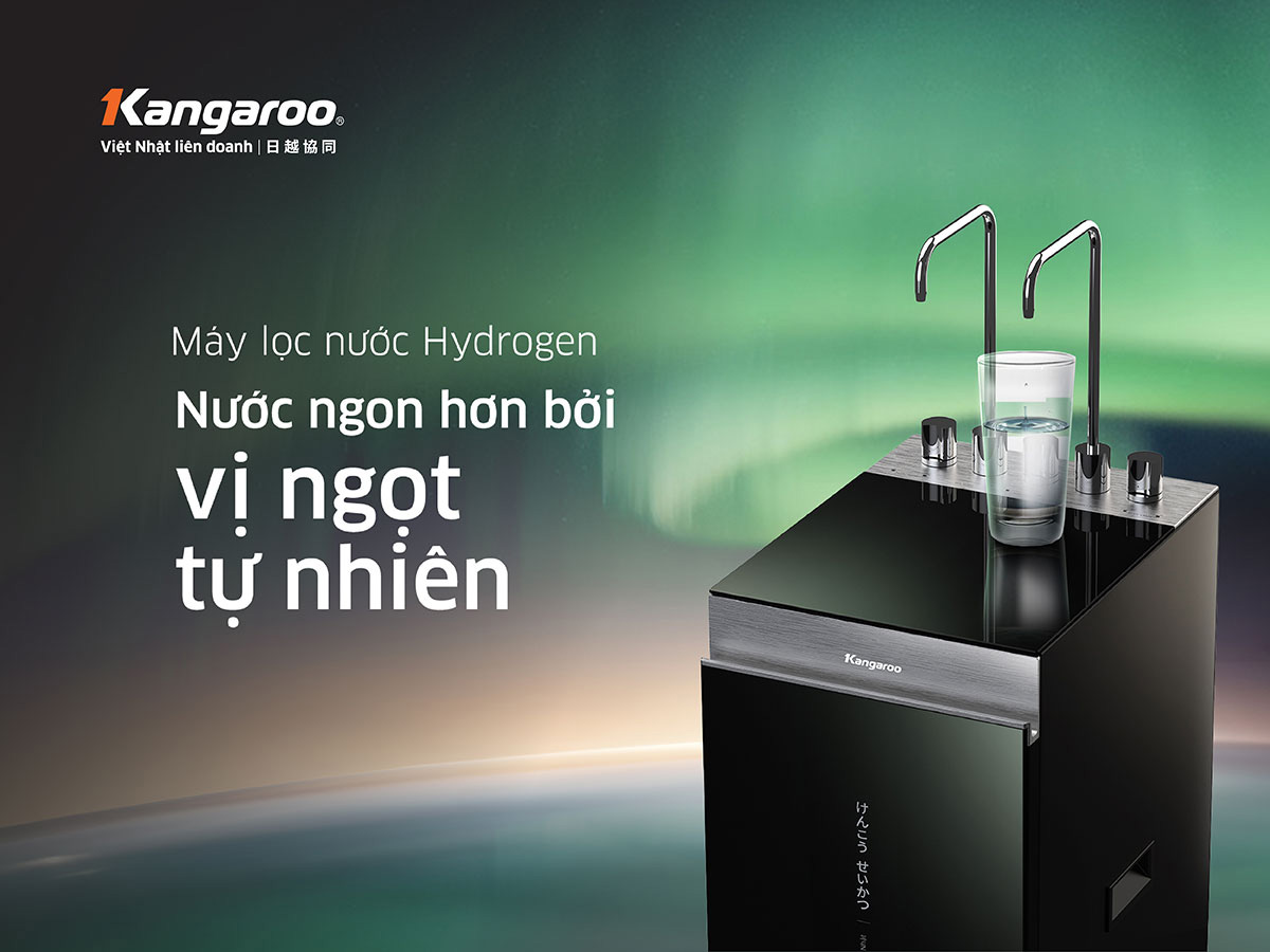 Kangaroo KG11A16 tích hợp 3 chế độ nước Nóng – Lạnh – Hydrogen
