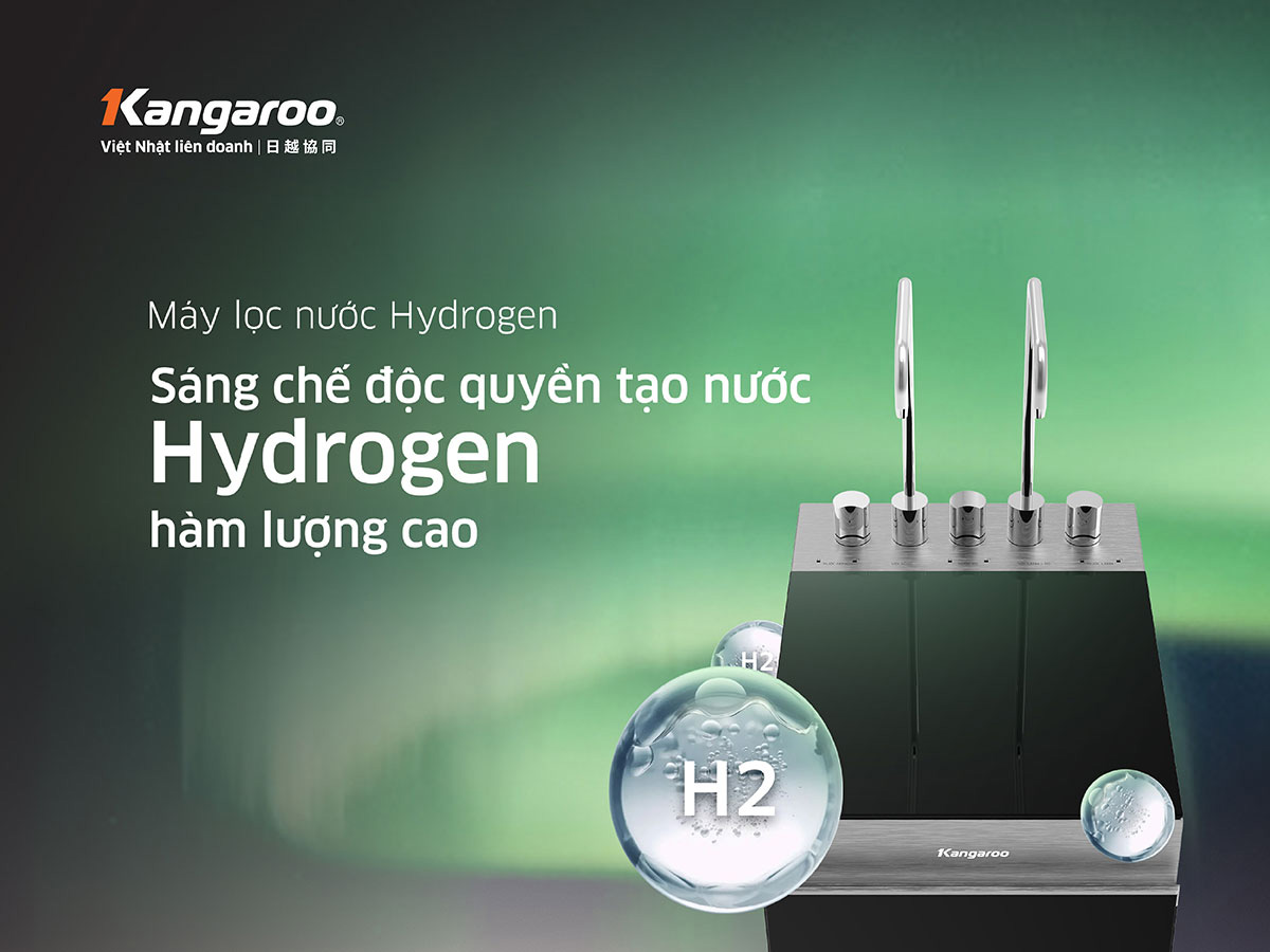 Kangaroo KG11A18 sử dụng công nghệ tạo nước Hydrogen từ khoáng gốm