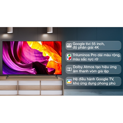 Google Tivi Sony 4K 55 inch KD-55X80K 2