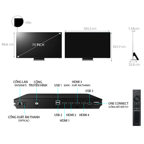 NEO QLED Tivi 8K Samsung 75QN900A 75 inch Smart TV Mới 2021 5