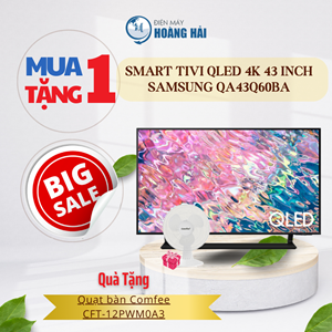 Smart Tivi QLED 4K 43 inch Samsung QA43Q60BA
