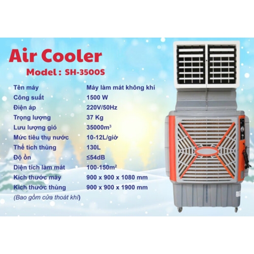 Thông số Máy làm mát air cooler 3500s 1