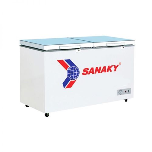 Tủ đông /mát Sanaky VH 2599W2K xám /2599W2KD xanh 195 lít, dàn lạnh đồng, mặt kính cường lực 1