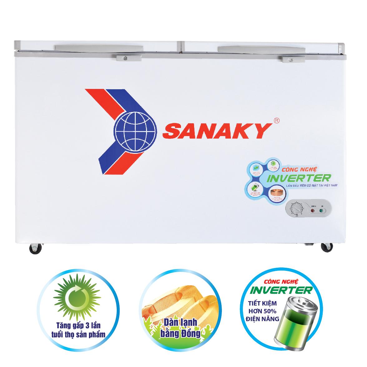 Tủ Đông Sanaky Inverter 761 Lít VH-8699HY3 giá rẻ, giao ngay