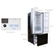 Tủ lạnh 3 cánh 405 Lít Hitachi R-WB475PGV2 (GBK) - Đen 2