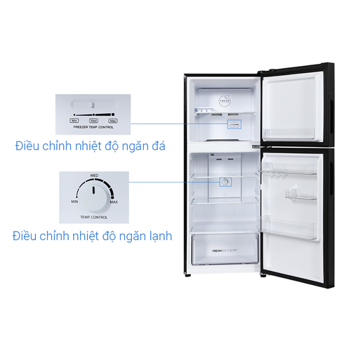 Tủ lạnh ngăn đông trên AQR-T220NE(HB) 1