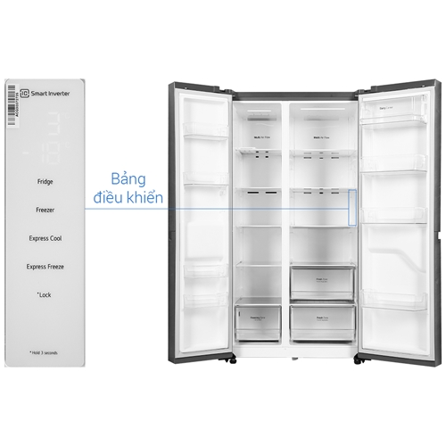 Tủ lạnh LG Inverter 649 Lít GR-B257JDS 5