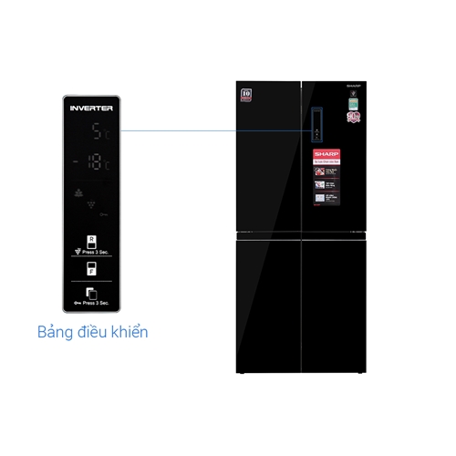 Tủ lạnh Sharp Inverter 401 lít SJ-FXP480VG-BK 10