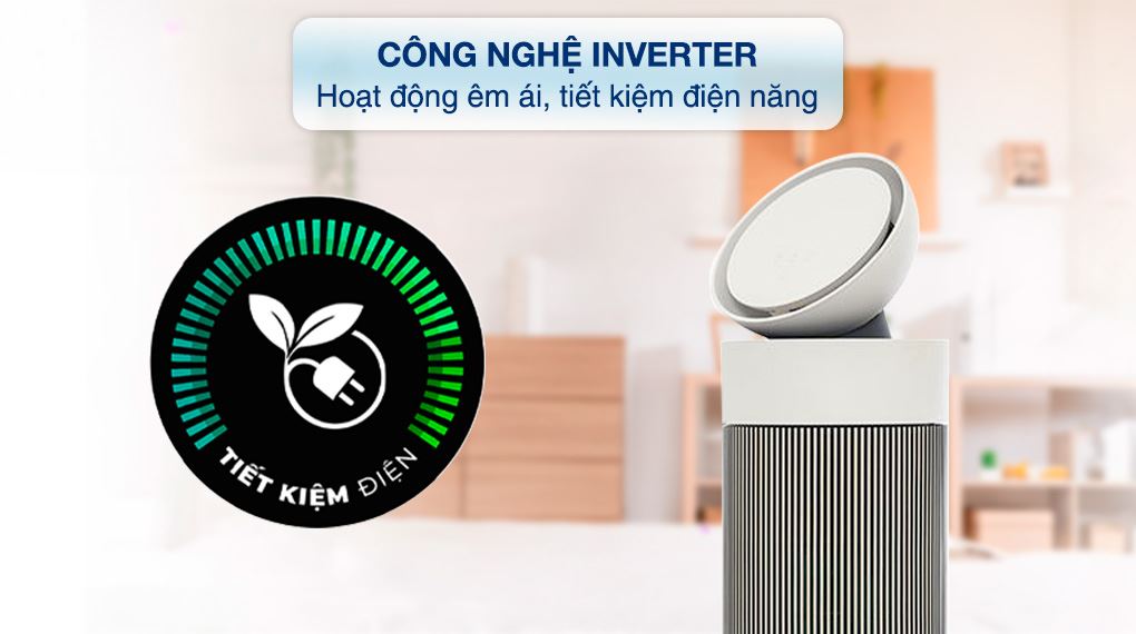 Công nghệ tiết kiệm điện - Máy lọc không khí LG PuriCare Aero Booster AS55GGSY0 55W