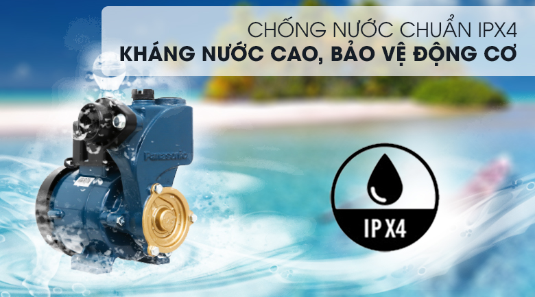 Máy bơm nước đẩy cao Panasonic GP-129JXK-SV5 125W - Chống nước IPX4 Máy bơm nước đẩy cao Panasonic GP-129JXK-SV5 125W - Chống nước IPX4