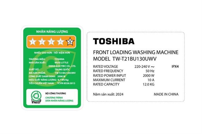 Máy giặt Toshiba Inverter 12 kg TW-T21BU130UWV(MG) 3