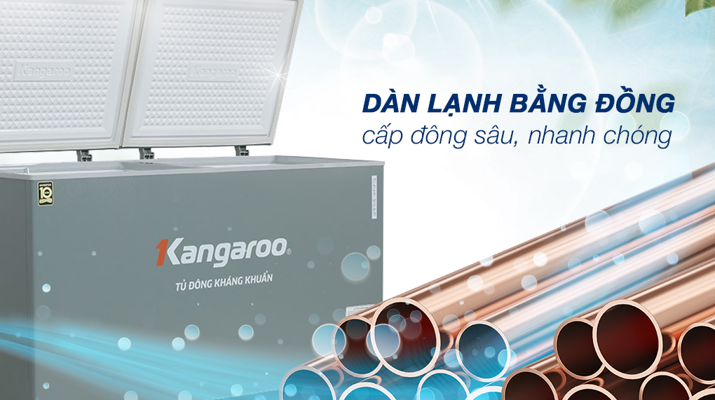 Kangaroo KGFZ490IG1 dùng dàn lạnh đồng Kangaroo KGFZ490IG1