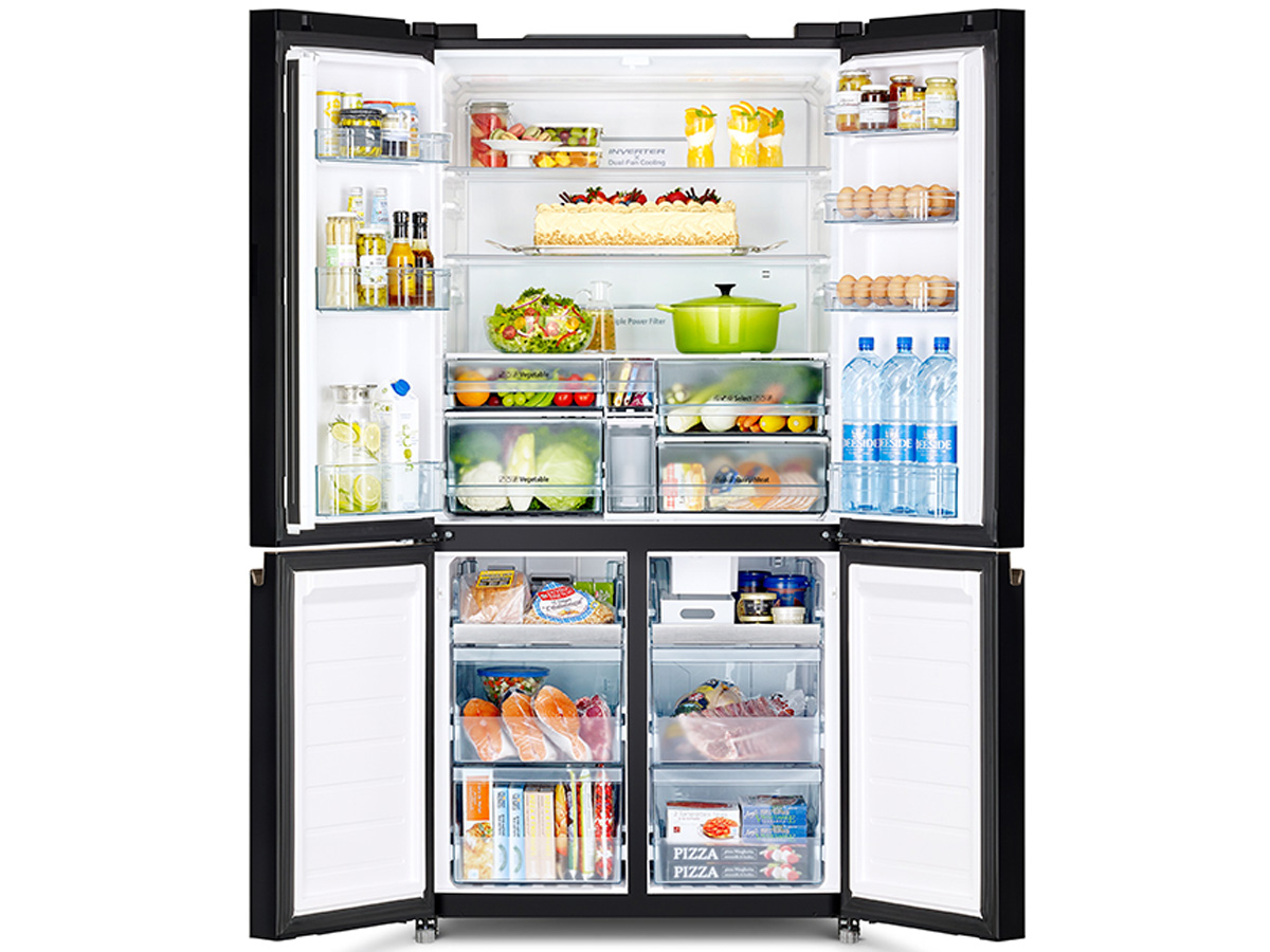 Dung tích lớn 645 lít – Phù hợp cho gia đình đông người Tủ lạnh Hitachi French Bottom Freezer R-WB700PGV4(GBK)