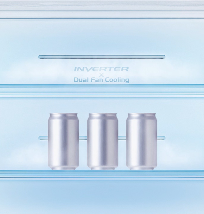 Làm lạnh nhanh Quick Cooling – Rút ngắn thời gian làm mát Tủ lạnh 4 cánh R-WB700PGV4(GBK)