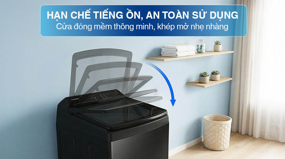 Thiết kế đóng cửa nhẹ nhàng, hạn chế va đập khi sử dụng