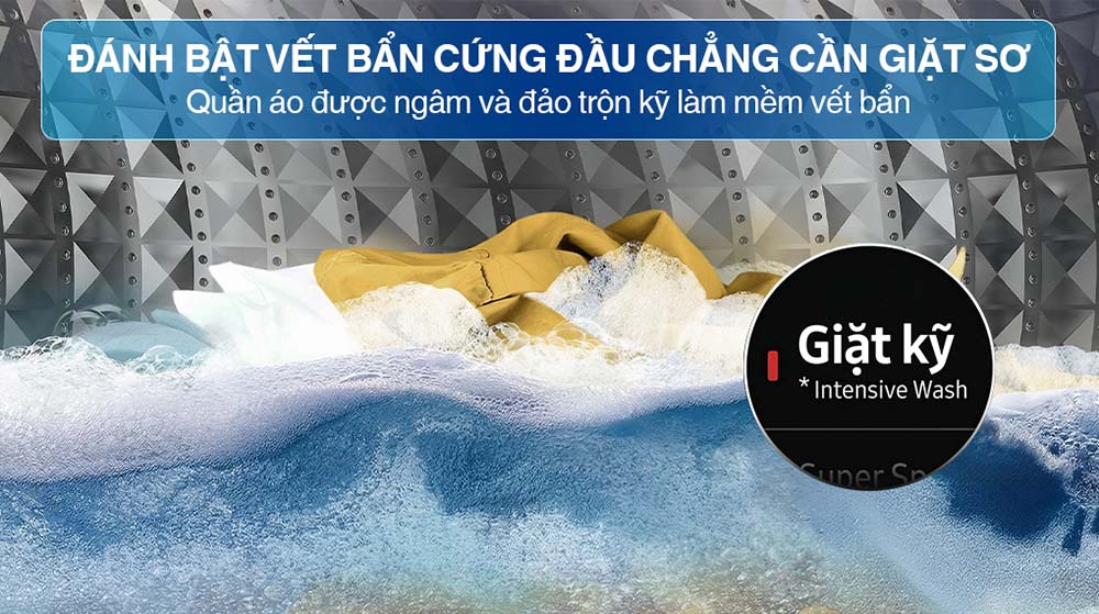 Giặt sạch vết bẩn cứng đầu mà không cần giặt sơ