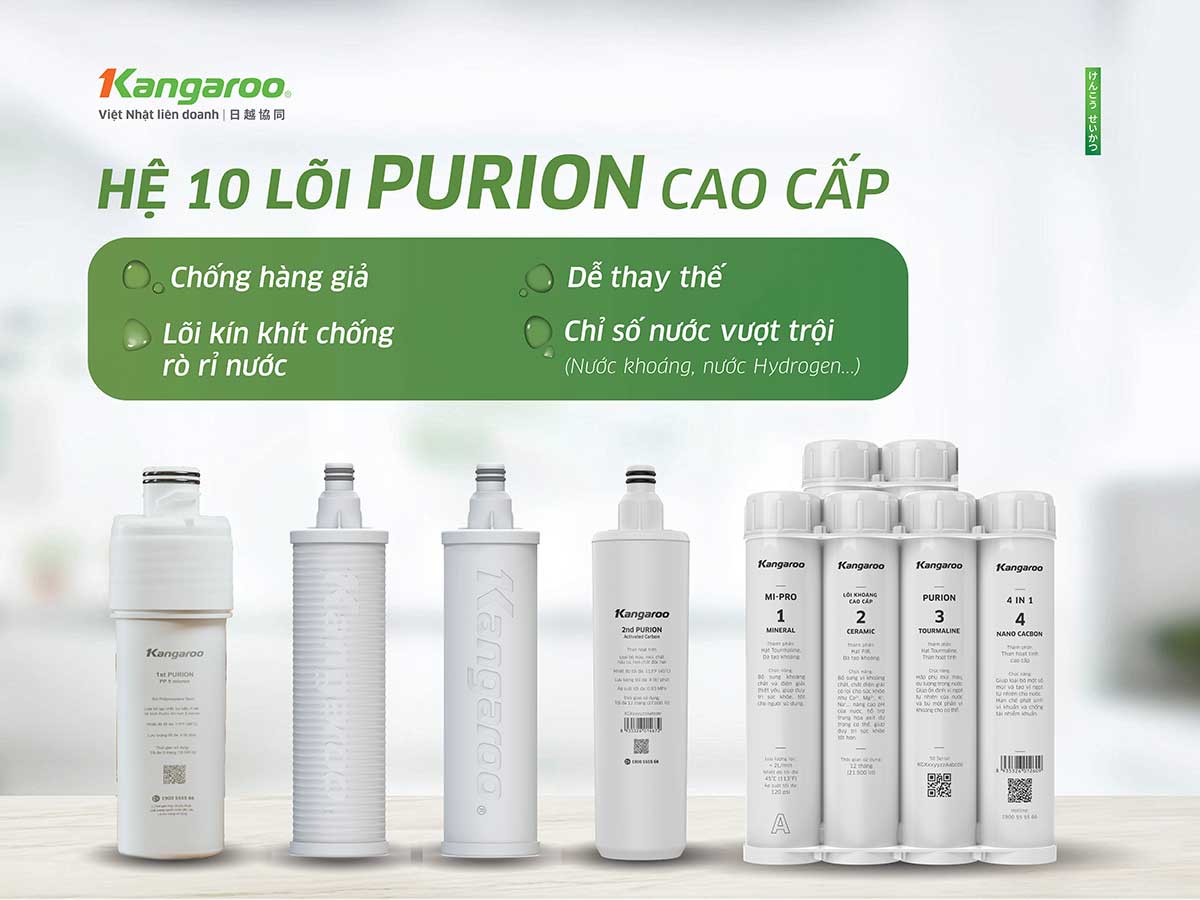 Máy lọc nước Kangaroo nóng lạnh KG10S16N3