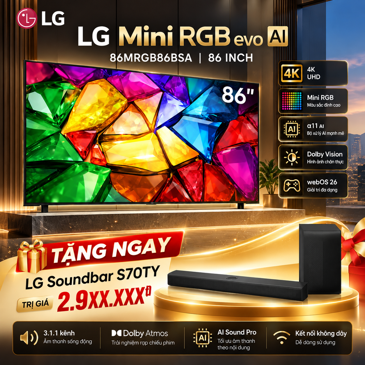LG Mini RGB evo AI TV Sale