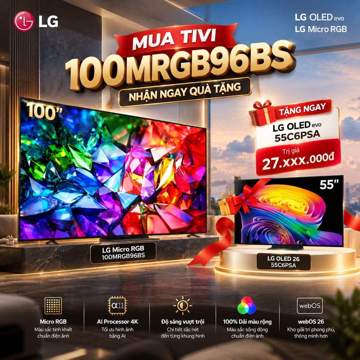 Luxury LG TV Gift Promotion